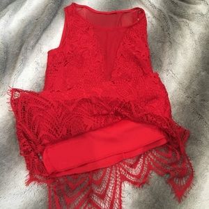 Lace Red dress